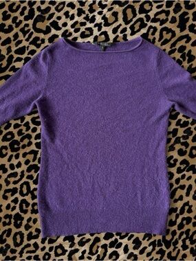 Purple Women's Lightweight Cashmere Sweater